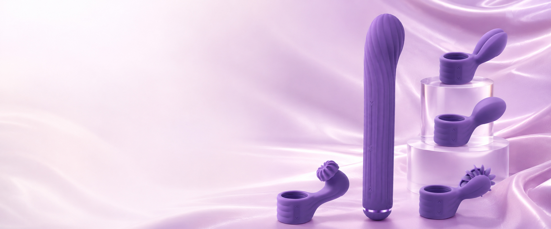 Secheal Wave 4-in-1 vibrator wand with interchangeable heads