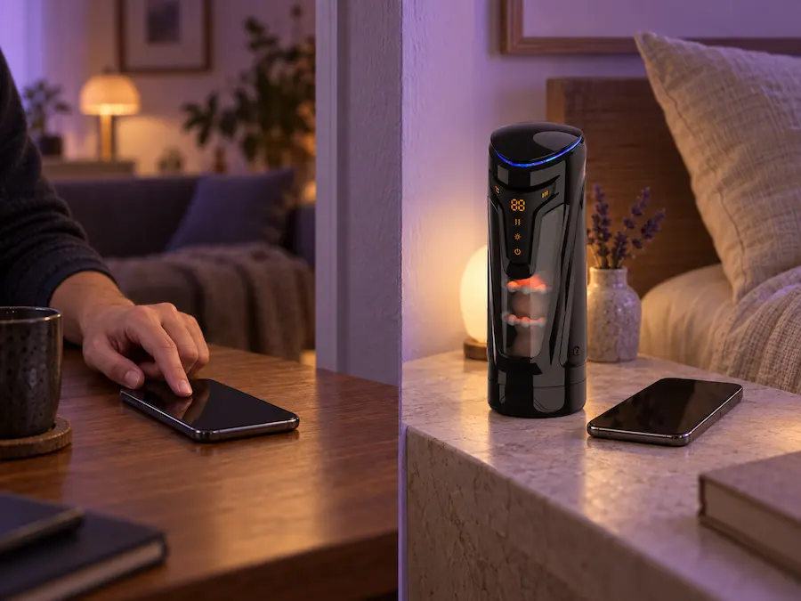 Partner controlling a device from another location.